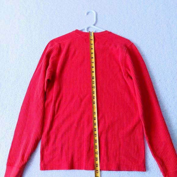 Abercrombie & Fitch Orange Muscle Ribbed Sweatshirt Men's Sz M Y2K Vintage NOS - Picture 15 of 16